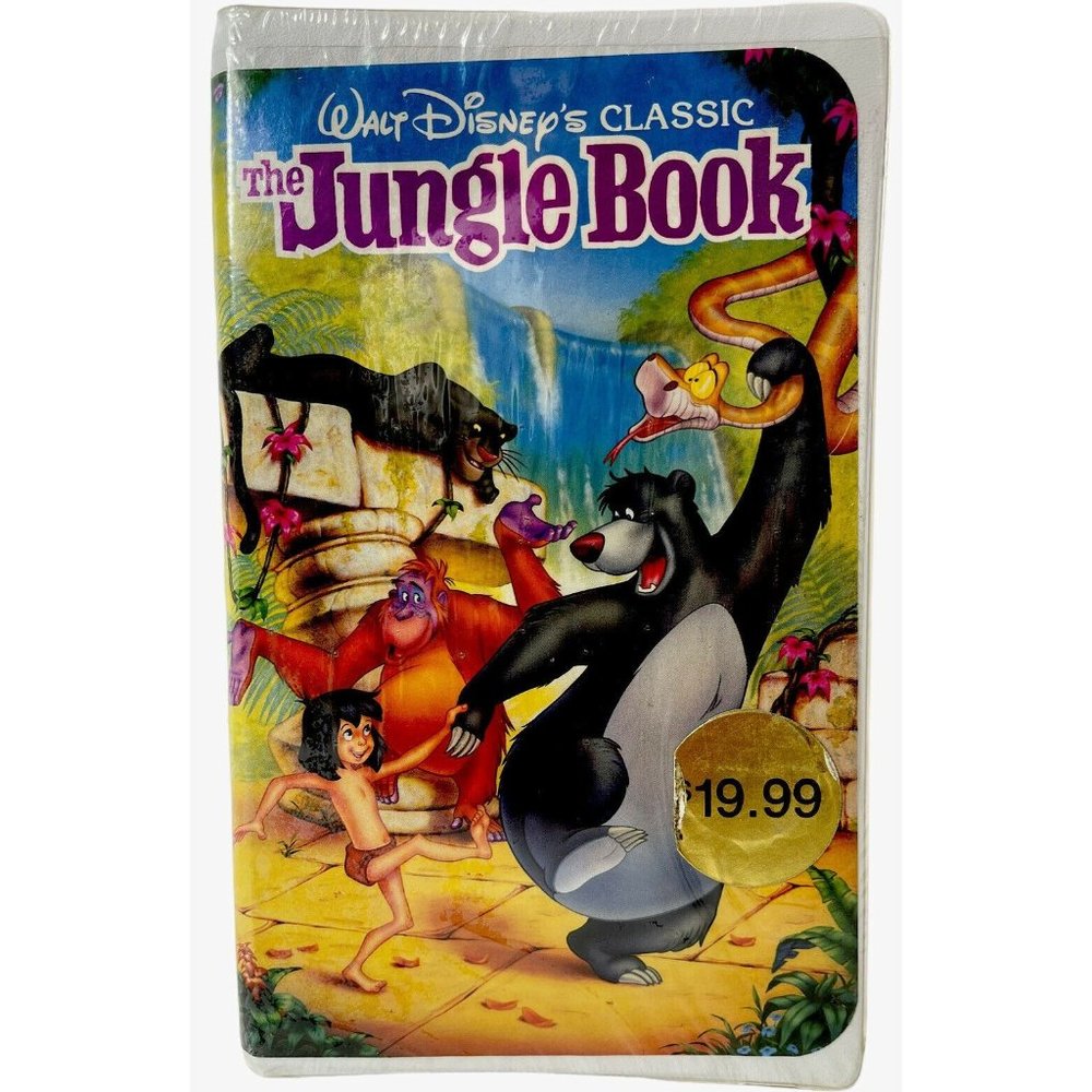 NEW Walt Disney Classic The Jungle Book VHS Black Diamond Clamshell Sealed